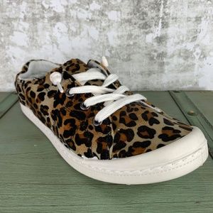Forever Leopard Print Fashion Slip-On Sneakers